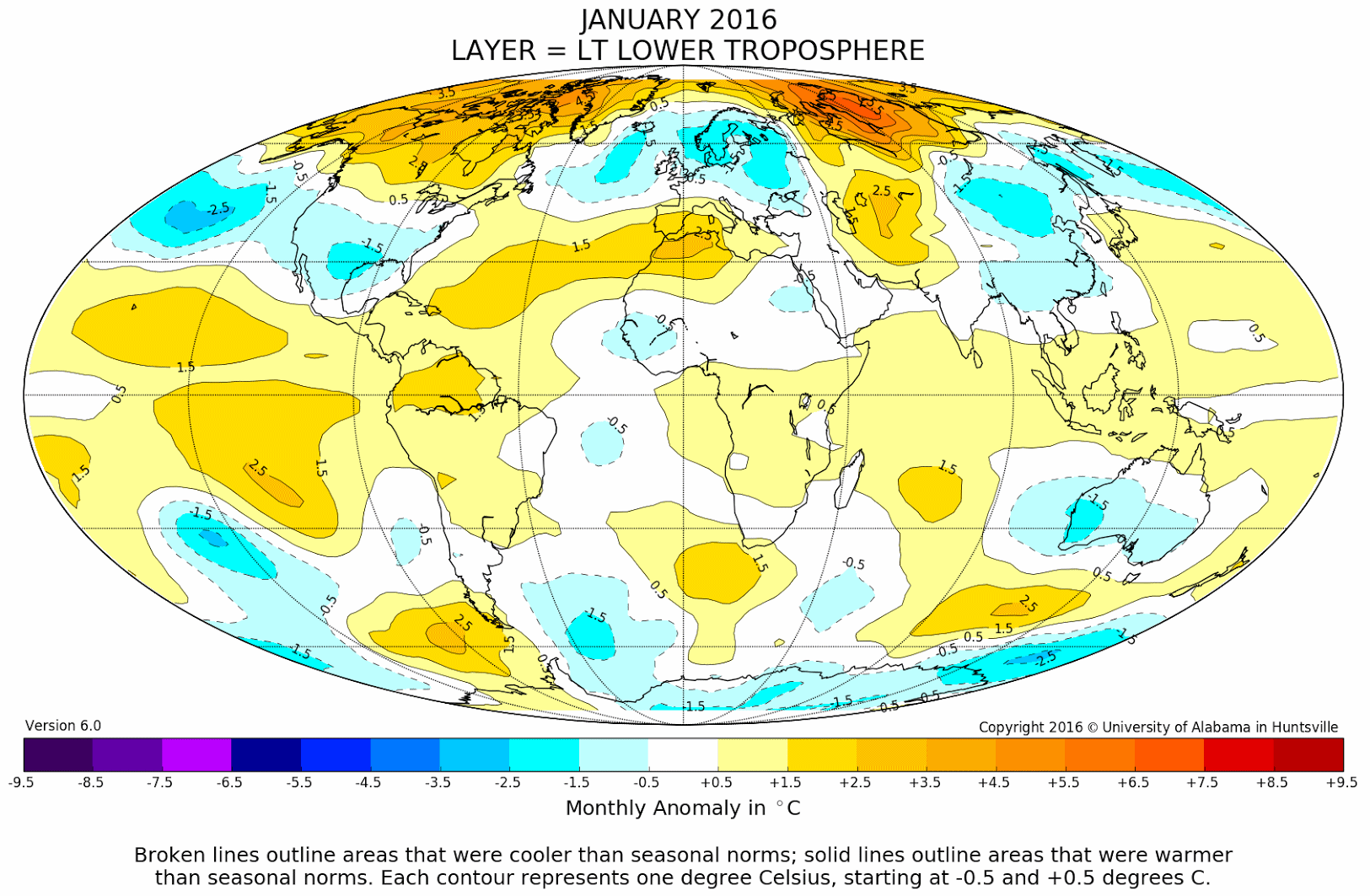 UAH - Global Temperature Report: January 2016